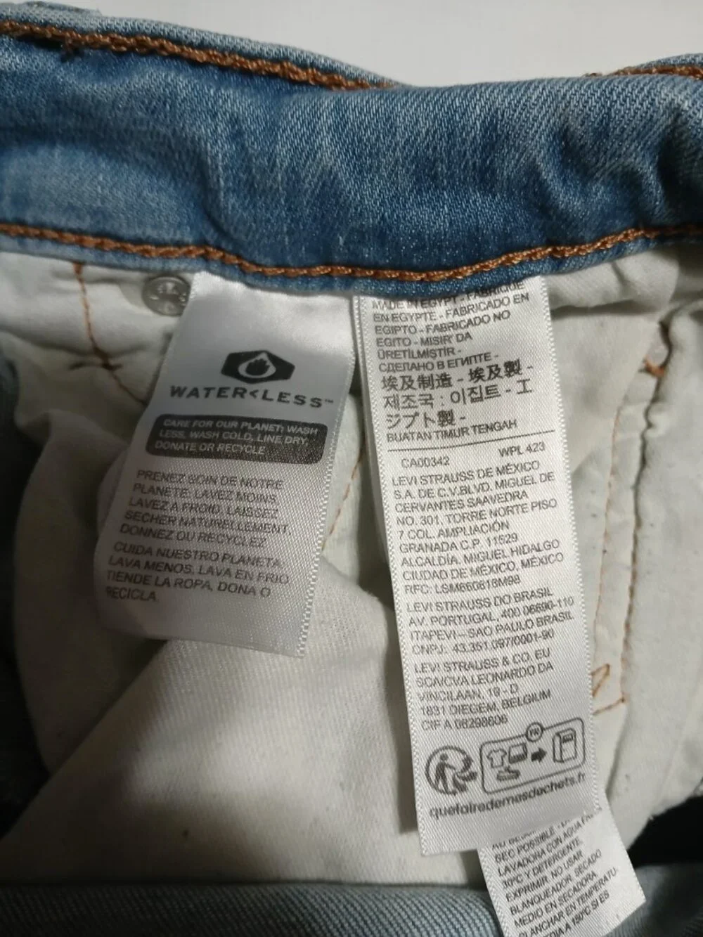 Levi's 514 Straight Fit Men's Jeans 29x30 light Wash blue denim stretch faded